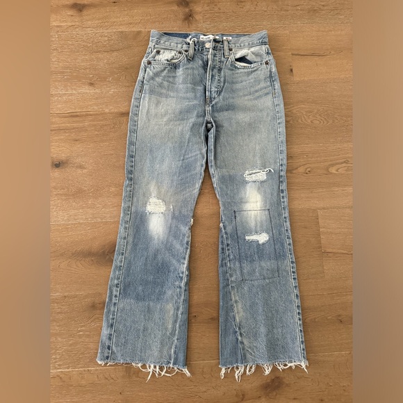 RE/DONE Originals High Rise Crop Flare 26 - Picture 1 of 10